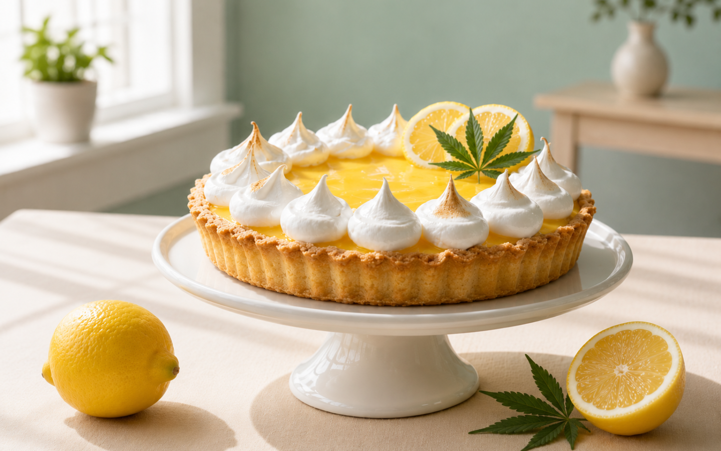 La receta para un perfecto pay cannábico de limón