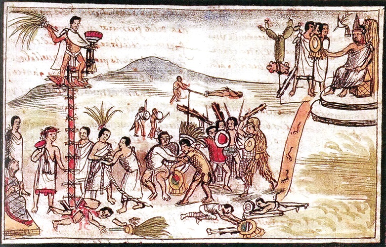 suicidio, cultura náhuatl, México prehispánico, sacrificio, códice