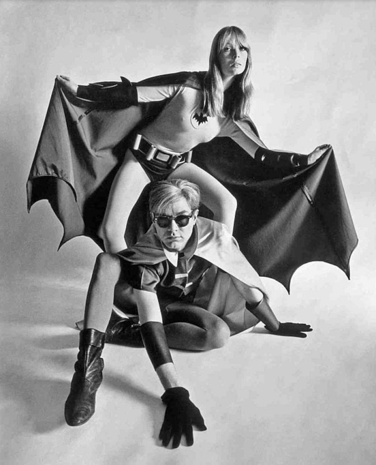 Andy Warhol y Nico Batman y Robin photoshoot