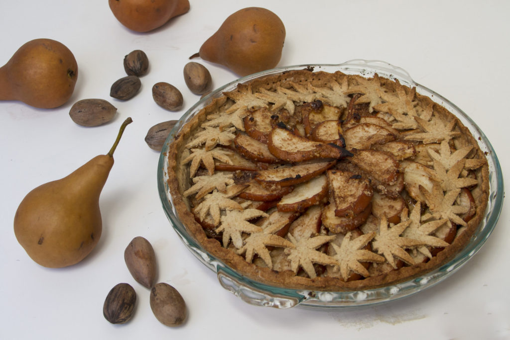 tarta de pera con cannabis