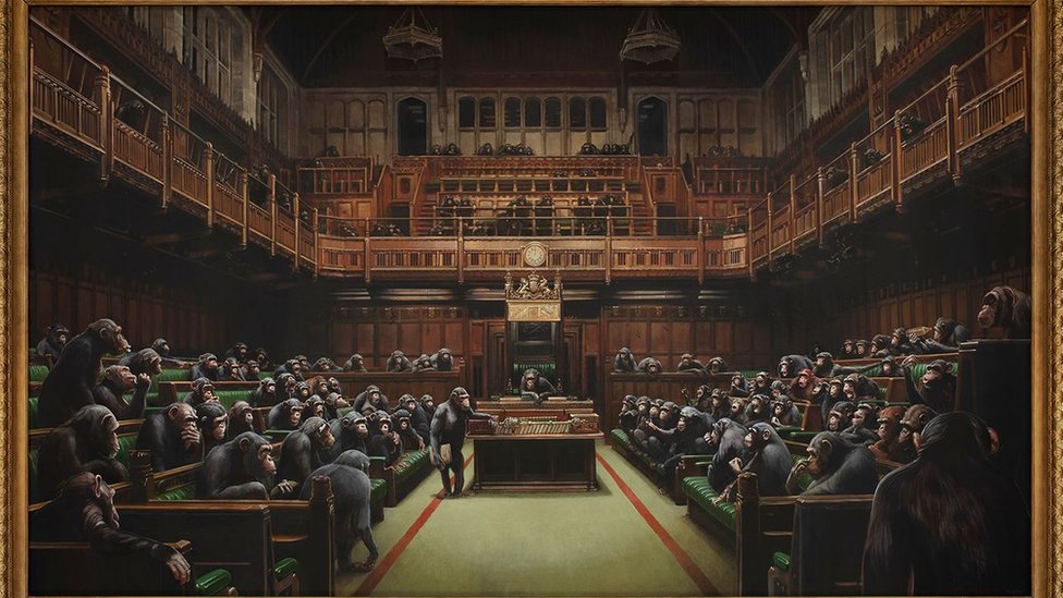 Devolved Parliament. Bansky