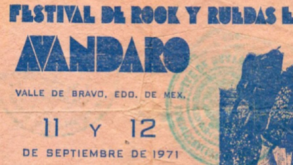 Folleto del Festival Avándaro