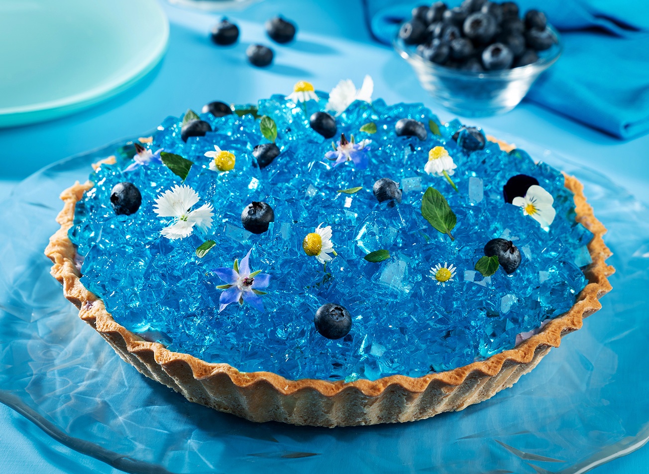 gelatina azul hongos y trufas mágicas