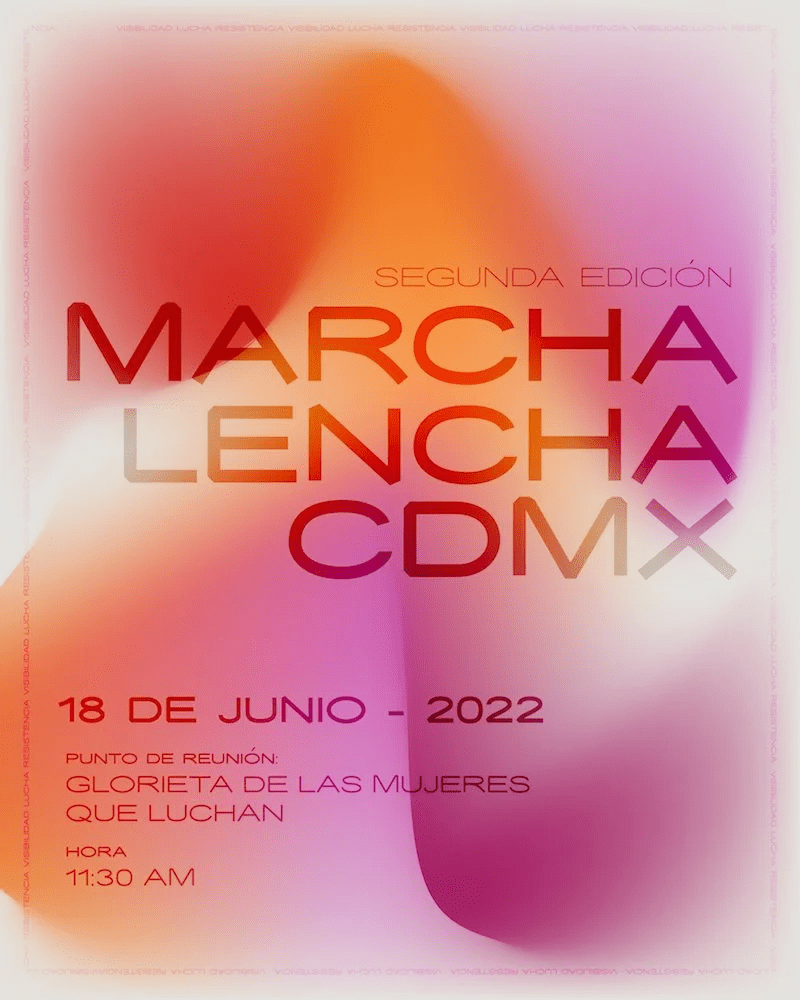 Póster oficial de la Marcha Lencha 2022