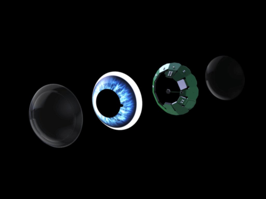 Las diferentes capas de los lentes de contacto inteligentes