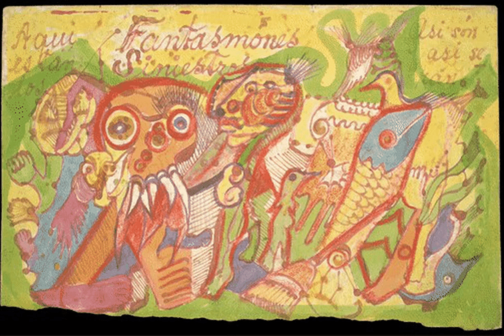 Fantasmones Siniestros, obra de Frida Kahlo que fue quemada