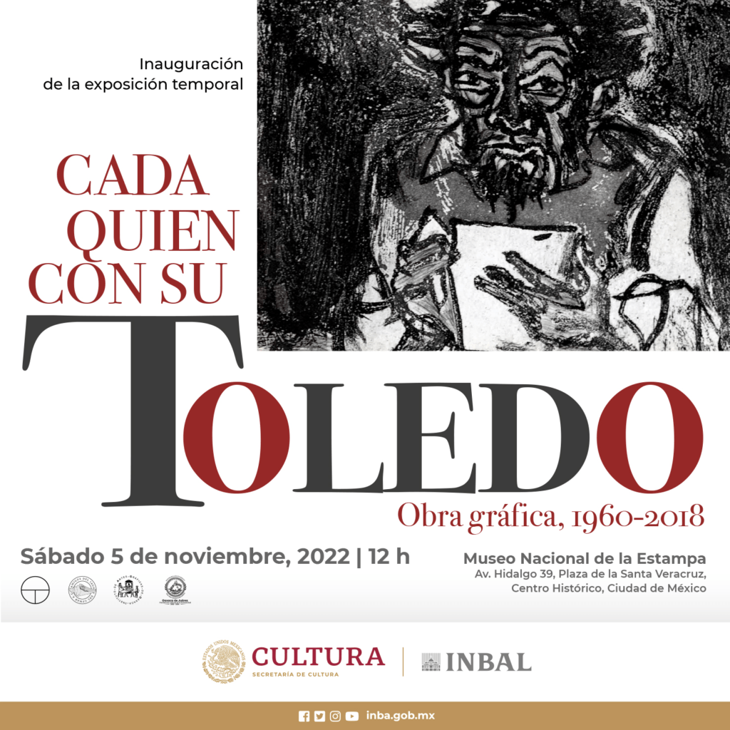 Cartel de Cada quien con su Toledo, la exposición sobre Francisco Toledo que llegará al Munae