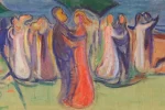 La obra Baile en la playa, de Edvard Munch, será subastada en marzo próximo. Estuvo oculta por años