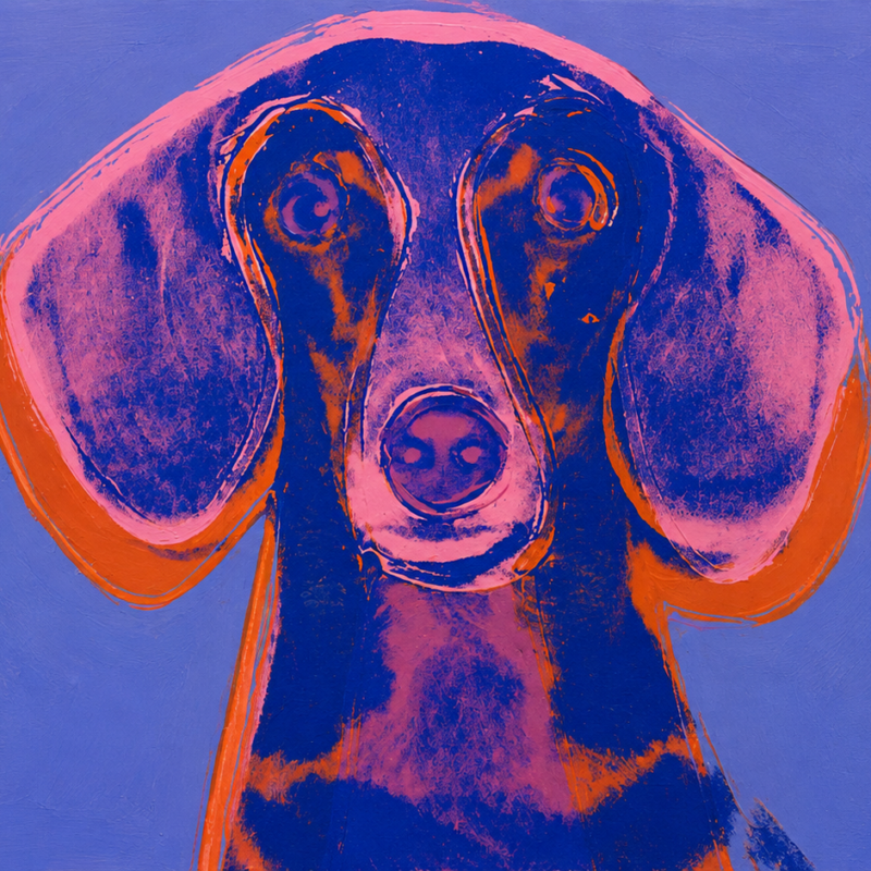 El perro salchicha en el arte: De Picasso a Warhol, la inspiración de un dachshund