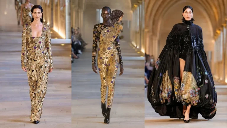 La influencia de Gustav Klimt en la alta costura de Rahul Mishra