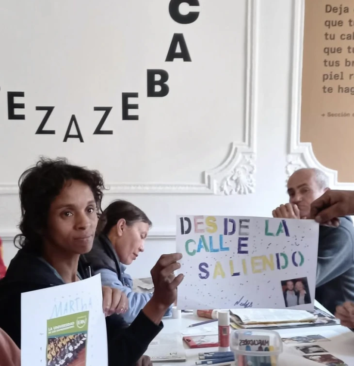 personas en situación de calle y el arte