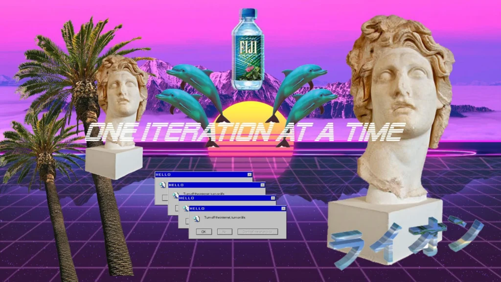 La estética del vaporwave y su distinción del glitch art