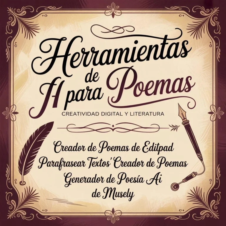 ¿Existe alguna herramienta de IA para generar poemas?