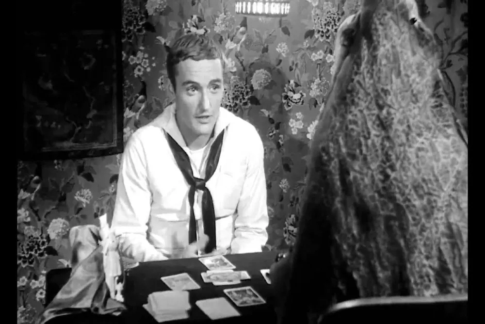 Fotograma de la película Marea nocturna (Curtis Harrington, 1961).
tarot en el cine de terror