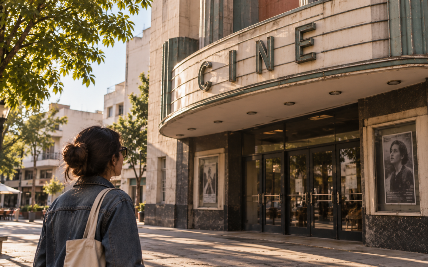 El pie de foto sostiene la nota del cine vacío