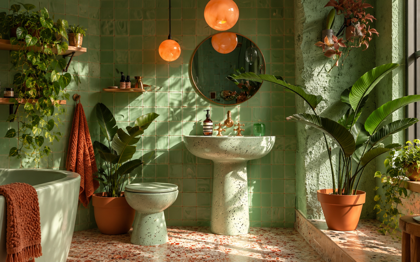 Las mejores plantas para el baño según la cantidad de luz que recibe